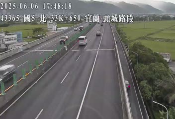 高公局_國道5號_宜蘭交流道_頭城交流道_33K 262台灣宜蘭縣礁溪鄉七結路20號 即時監視器 路況監視器 即時路況影像